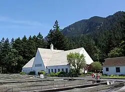 Historic incubation building at the Bonneville Hatchery