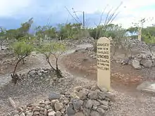 Alleged grave of John Wesley Heath