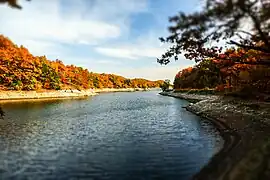 Bor lake in autumn.