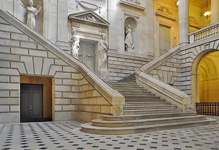 Stairway of the Grand Theater of Bordeaux, Bordeaux, France, by Victor Louis, 1777-1780