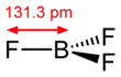 Boron trifluoride in 2D