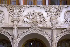 Detail of interior stucco at the Borujerdi House.