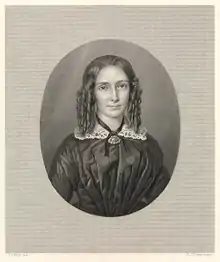 Monochrome portrait of a woman