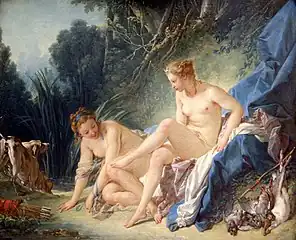 François Boucher, Diana Leaving Her Bath, 1742