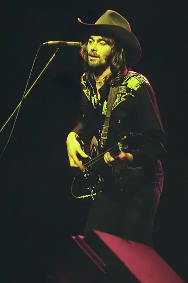 Burrell performing with Bad Company in 1976