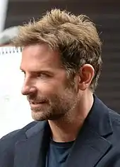 Bradley Cooper looking straight ahead.