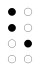 ⠣ (braille pattern dots-126) 