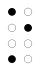 ⡑ (braille pattern dots-157) 