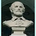 Bust of Shakespeare on the National Theatre building, Hviezdoslav Square, Bratislava.