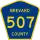 County Road 507 marker