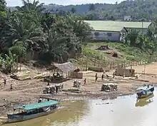 Inland harbour on river Rianila