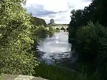 Bridge and mausoleum at Castle Howard in North Yorkshire