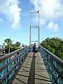 Bridge on the way to scuba diving shop near Plaza Resort Bonaire