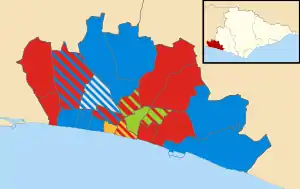 2003 results map