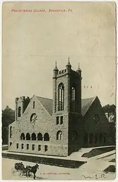 Church in a pre-1923 postcard