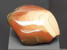 Bruneau jasper, Idaho (this jasper occurs within thundereggs), A. E. Seaman Mineral Museum