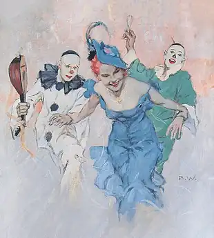 Fasching in Munich (Columbina and Pierrot)