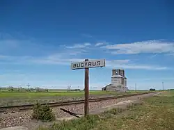 A grain elevator just outside Bucyrus