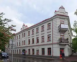 Jedynka public library erected in 1905 and recently restored.