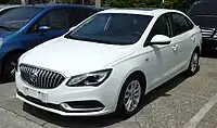 Pre-facelift Buick Excelle GT sedan front.