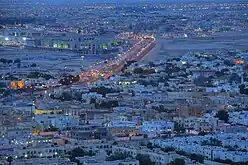 Aerial view of a part of the city