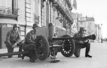 A 2.5 cm Panzerabwehrkanone 113(f) in German service in Northern France.