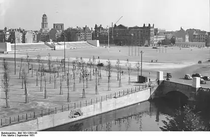 The Marx-Engels-Platz on the former ground of the palace and Schlossplatz, 1951