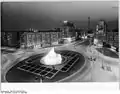 1967: Strausberger Platz (Berlin) by night