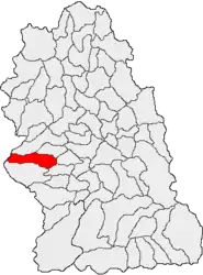 Location in Hunedoara County