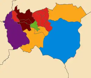 2019  Labour Party (UK): 6   Liberal Democrats (UK): 3   Burnley and Padiham Independent Party: 3   Conservative Party (UK): 1   Green Party of England and Wales: 1   UK Independence Party: 1