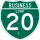 Business Interstate 20-J marker