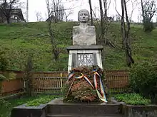 The bust of Horea in Horea Commune, Alba County