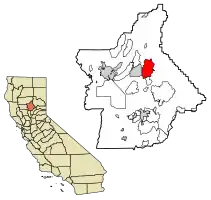 Location in Butte County and the state of California