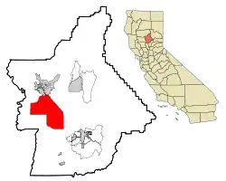 Location in Butte County and the State of California