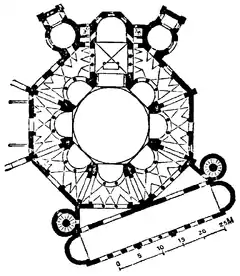 Ground plan of the building