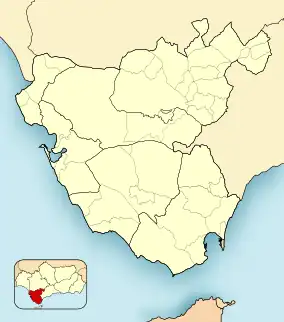 El Bujeo is located in Province of Cádiz