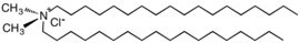 Distearyldimethylammonium chloride, an early generation fabric softener with low biodegradability that was phased out.