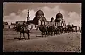 Camel train in front of the Sultan Barkouk Mosque, Cairo