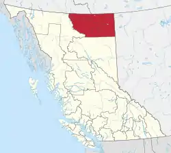 Location in British Columbia