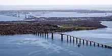 The Jamestown Verrazzano Bridge and Claiborne Pell Newport Bridge