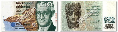 An example (£10 note) of the Series C Banknotes