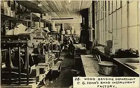 Wood bending department