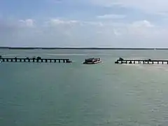 Swing bridge over Gasparilla Sound