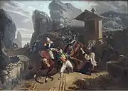 Brigands Attacking Hussars on a Mountain Road, Circle of Carle Vernet