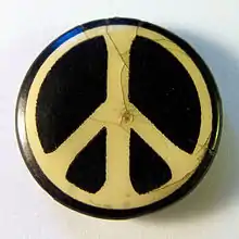 Campaign for Nuclear Disarmament badge (1960s)