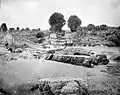 River and washed away bridge in the area of Situbondo