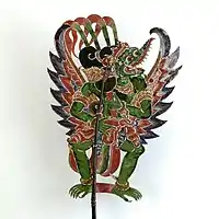 Wayang kulit (shadow puppet) Sangruda, Tropenmuseum collection, Indonesia, before 1900