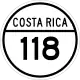 National Secondary Route 118 shield}}