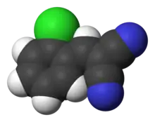 Space-filling model of CS gas