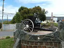 A Krupp gun used by the artillery regiments.